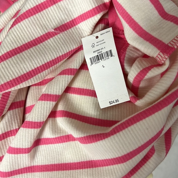 🆕GAP Pink/White Stripe Halter Tank - Picture 4 of 5
